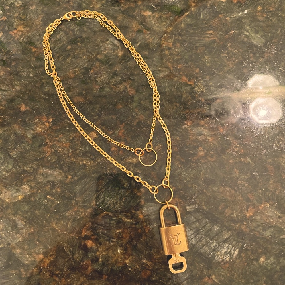 Louis Vuitton lock necklace